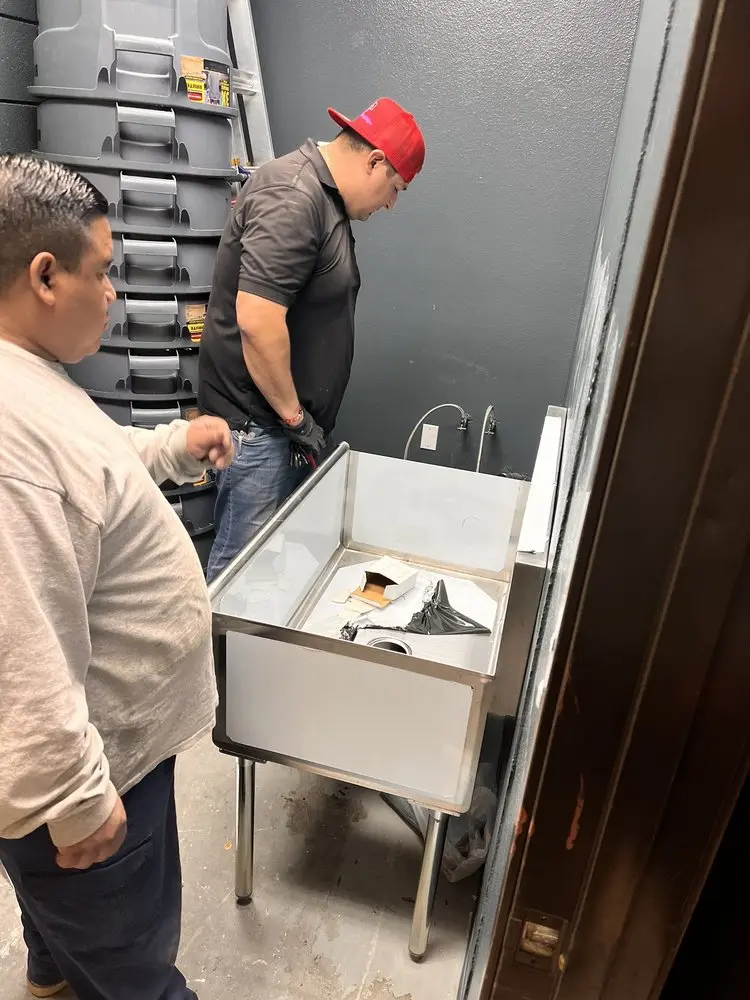 Commercial plumbing and sink installation in Grand Junction